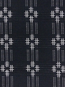 Cross Hatch White on Black